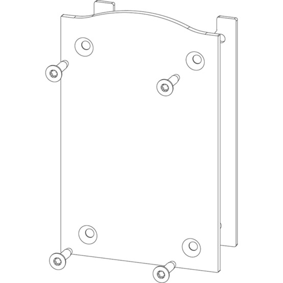 Abschlussdeckel Litefront 3 Aluminium roh