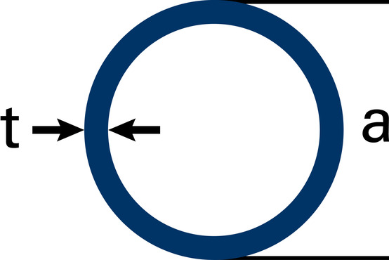 Tube rond Acier S355J2H Exécution soudée Exécution brute noire