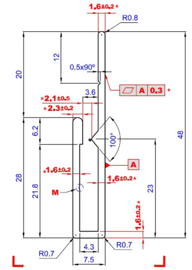 Profilé à emboîter Aluminium EN AW-6060 (AlMgSi 0.5) T66 (F22)