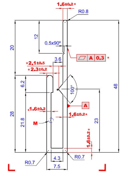 Profilo ad incastro Alluminio EN AW-6060 (AlMgSi 0.5) T66 (F22)
