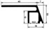 Profilo per gocciolatoio Alluminio EN AW-6060 (AlMgSi 0.5) T66 (F22) Esecuzione estrusa