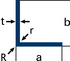 Profilo angolare ad ali uguali Alluminio EN AW-6082 (AlMgSi1) T6 (F31) Esecuzione estrusa