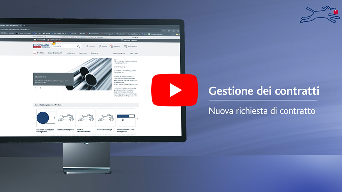 Gestione dei contratti nuova richiesta di contratto